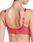 Retro Chic Underwire Full-Cup Bra, Raspberry