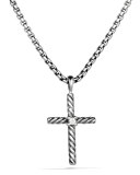 Cable Classics Cross with Diamond on Chain