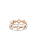 Quatrefoil Stacking Ring in Rose Gold