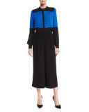 Dillon Colorblock Silk Blouse