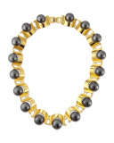 Hematite Groove Necklace
