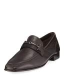 Brignant Horsebit Leather Loafer, Safari (Olive)