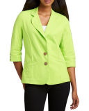 Urban Knit Two-Button Blazer