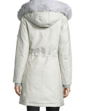 Aviation Fur-Hood Parka Coat