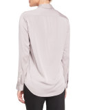 Petah Classic Georgette Blouse, Dusty Lilac