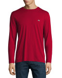Three-Pack Pima Cotton Long-Sleeve T-Shirts