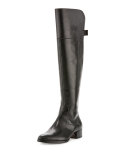 Aspyn Leather Knee Boot, Black