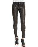 L8001 Noir Leather Super Skinny Pants