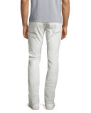 Wight Coated Skinny Jeans, White