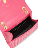 Monogram Small Matelasse Shoulder Bag, Lipstick