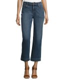 Straight-Leg Cropped Jeans