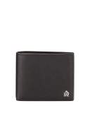 Cadogan Leather Bi-Fold Wallet, Black