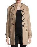 Baysbrooke Hooded Wool Duffle Coat, New Camel