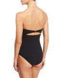 Antibes Scalloped One-Piece Swimsuit, Poppy Red