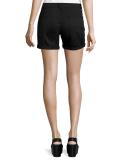 Mason Mid-Rise Shorts, Black