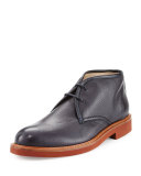 Deerskin Leather Chukka Boot, Navy