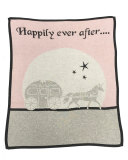 Happily Ever After Cotton-Cashmere Baby Blanket, Pink