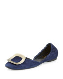 Ballerine Chips d'Orsay Flat, Navy