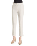 Slim-Leg Cropped Pants, Seashell