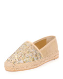 Strass Karung & Swarovski Crystal Espadrille, Champagne Mix
