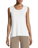 Scoop-Neck Knit Layering Tank