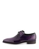 Arca Patent Leather Derby Shoe, Purple