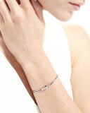 18K White Gold Pavé Blue Sapphire Handcuff Bracelet