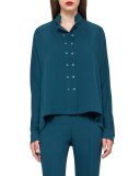 Double-Breasted Dolman Blouse, Seabiscuit