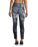 Super Waisted Printed Performance Leggings, TNF Black Geofire