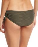 Every Day in Fashion Ruched Swim Bottom, Gray