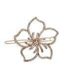 Rhinestone Hawaiian Flower Barrette