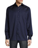 Solid Dress Shirt, Navy