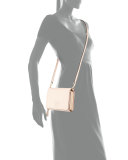 Thea Leather Wallet on Strap, Sweet Melon