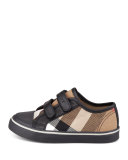Check Double-Strap Sneaker, Toddler Sizes