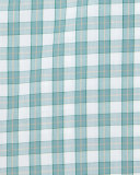 Box-Check Woven Dress Shirt, Soft Green