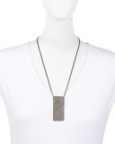 Metallic Dog Tag Necklace