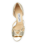 Trixie Glitter d'Orsay 85mm Sandal, Champagne