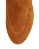 Tiger Lily Fringe Suede Bootie, Cognac