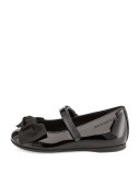 Trixie Patent Leather Mary Jane Flat, Black, Toddler