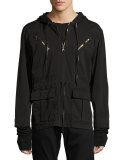 Mason Pullover Hooded Jacket, Black