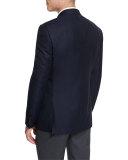 G-Line New Textured Two-Button Sport Jacket, Navy