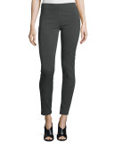 Herringbone Stretch Leggings, Dark Gray
