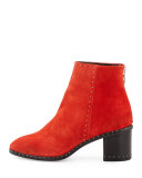 Willow Studded Leather Ankle Boot