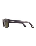Mason Shiny Sunglasses, Black