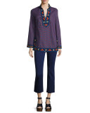Stacey Ponte Cropped Pants