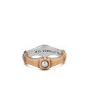 Men's 8mm Sterling Silver & Bronze Band Ring