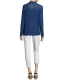 Stretch Boyfriend Jeans, White 