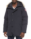 Chateau Parka w/Fur Trimmed Hood, Navy