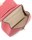 Drew Mini Lambskin Shoulder Bag, Pink