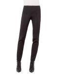 Melissa Crepe Skinny Pants, Black